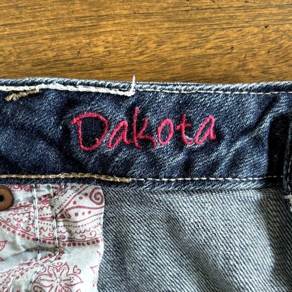 Vanity Jeans Dakota Dark Wash Faded Mid Rise Flare Plus Size 34 Trashy Y2k - Picture 5 of 8